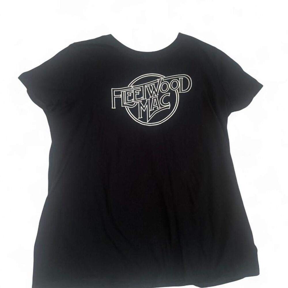 Women's Black Fleetwood Mac Band T-shirt Size L